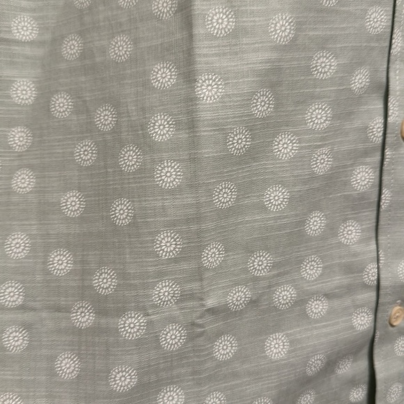 BEN SHERMAN Vintage Green Button Down Shirt Short Sleeve Small S NEW NWT - Picture 2 of 7